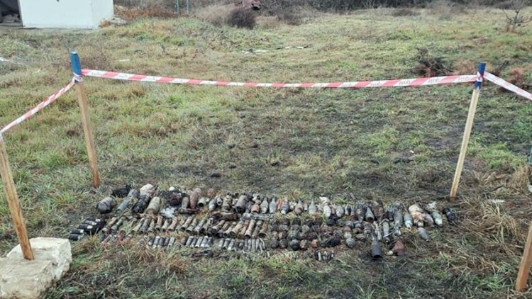    Ağdamda partlamamış döyüş sursatları aşkarlandı   