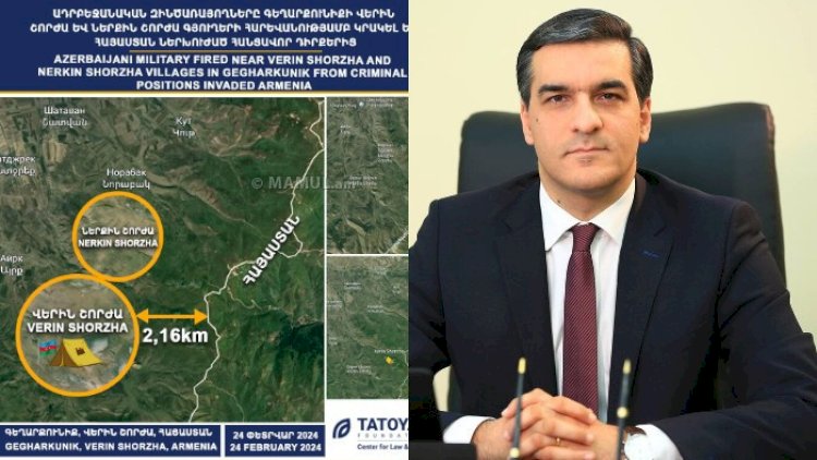    Sərhəddə gərginlik: Tatoyan yeni xəritə yaydı – “Azərbaycan Ordusu 2,6 km…”   