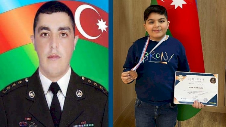    Şəhid polkovnikin oğlundan möhtəşəm uğur - FOTOLAR   