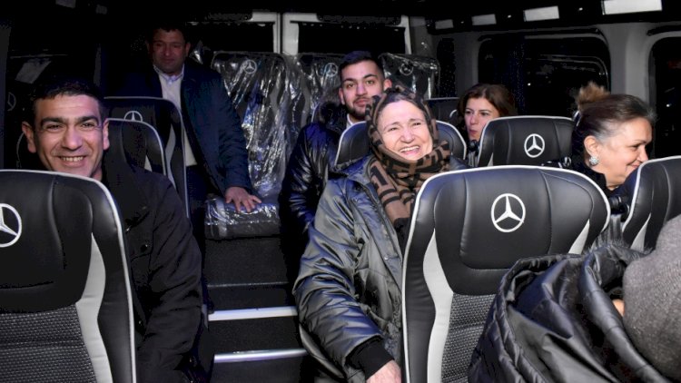    Laçın şəhərinə növbəti köç karvanı yola düşüb   