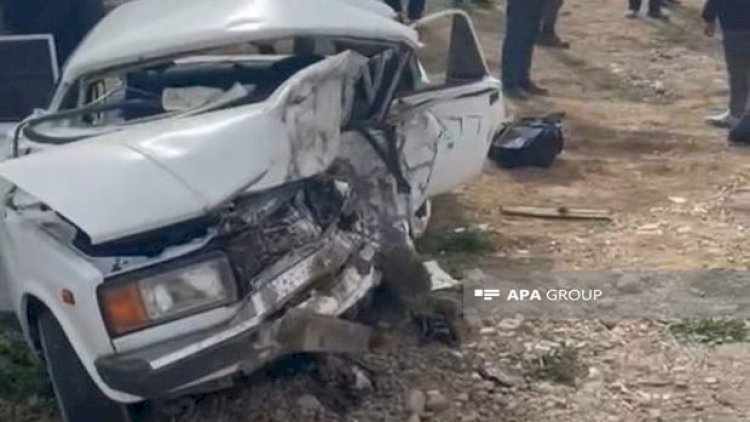    Azərbaycanda dəhşətli qəza:   3 ölü, 3 yaralı - Foto