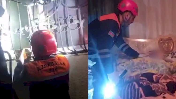    FHN köməksiz vəziyyətdə qalan azyaşlını xilas etdi - Video   