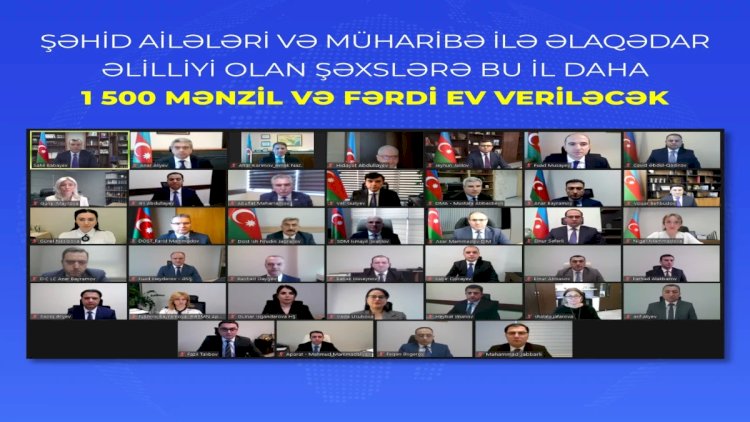    Şəhid ailələri və müharibə əlillərinə 1500 mənzil və fərdi ev veriləcək   