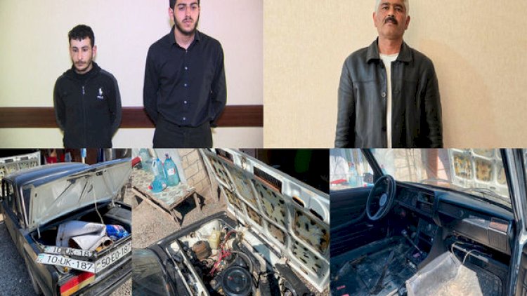    Bakıda oğurladıqları avtomobili Ağcabədiyə aparan şəxslər tutuldular - Video   