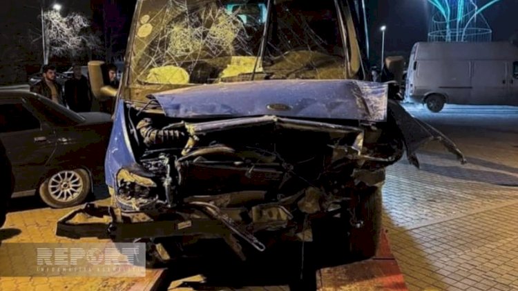    Mingəçevirdə mikroavtobus kafeyə çırpıldı, xəsarət alanlar var   