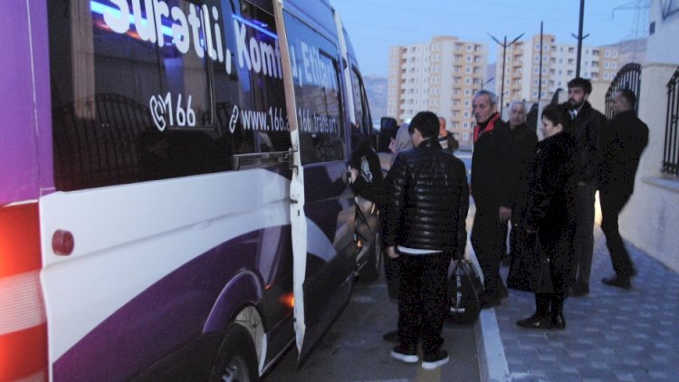    Füzuli şəhərinə növbəti köç karvanı yola salınıb   