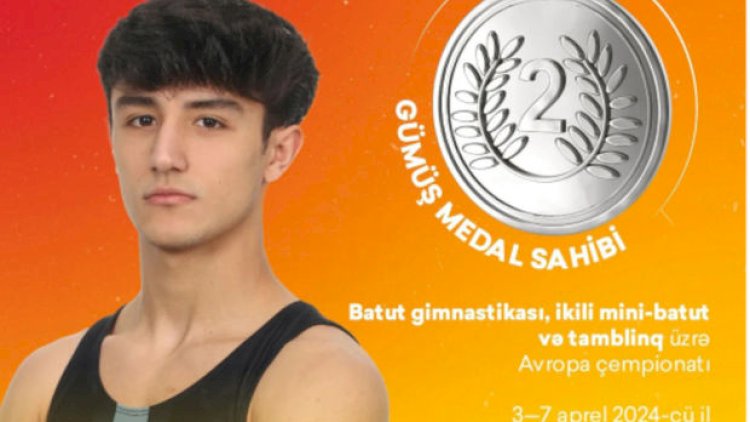    Gimnastımız Avropa çempionatında gümüş medal qazandı   
