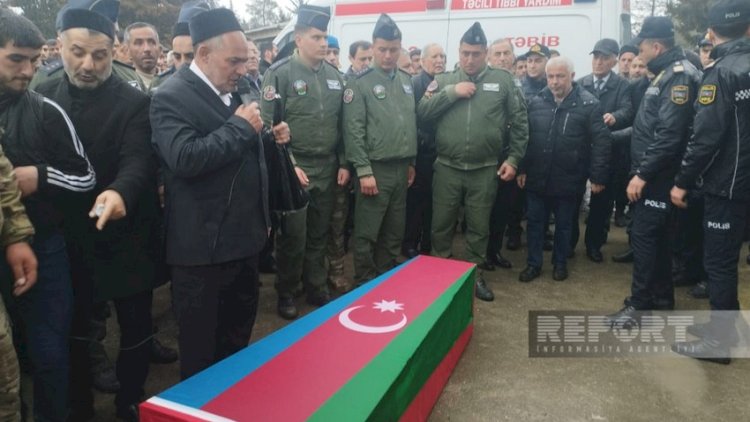    Dünən şəhid olan zabit Salyanda dəfn edildi   