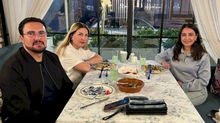    Nadir gəlini ilə bayram süfrəsində - Fotolar    