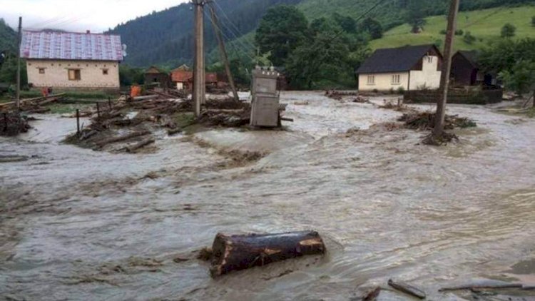    SON DƏQİQƏ! Azərbaycanda güclü sel iki rayonun əlaqəsini kəsdi!   - FOTO