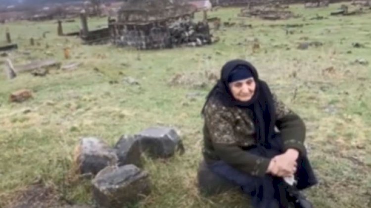    91 yaşlı ana Kəlbəcərdə oğlunun şəhid olduğu ərazidə - Video   