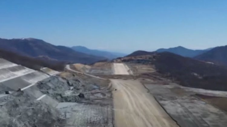   Laçında tikintisi gedən hava limanının son görüntüləri - Video   