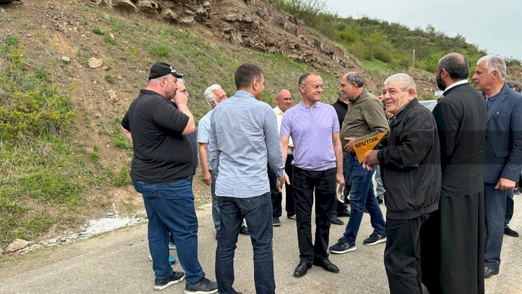    Ohanyan Azərbaycanla sərhədə gəldi - FOTO    