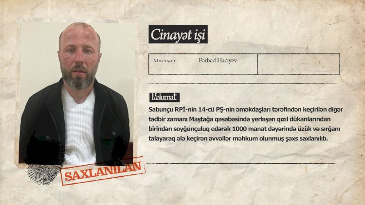    Maştağada qızıl oğrusu tutuldu   