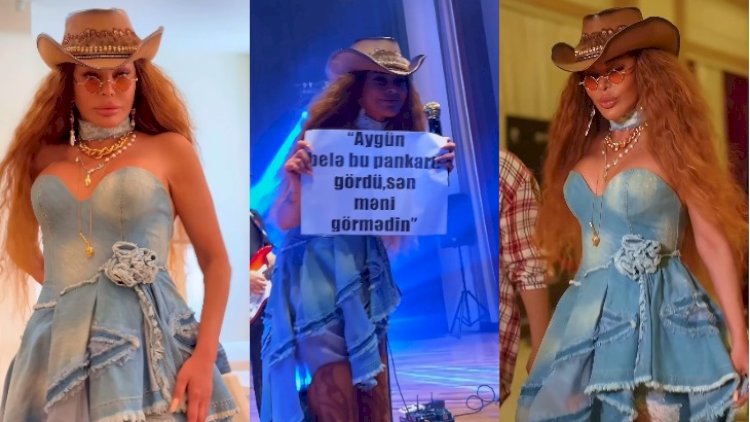    53 yaşlı Aygün kovboy geyimində tələbələrin qarşısına çıxdı - Video   