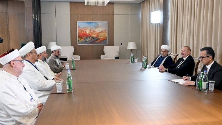    Prezident Şimali Qafqaz müftilərini qəbul etdi   