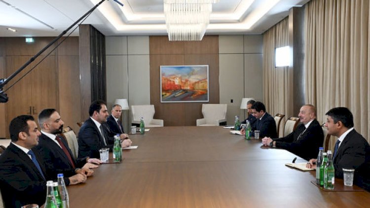    İlham Əliyev İraq Parlamentinin sədrini qəbul etdi   
