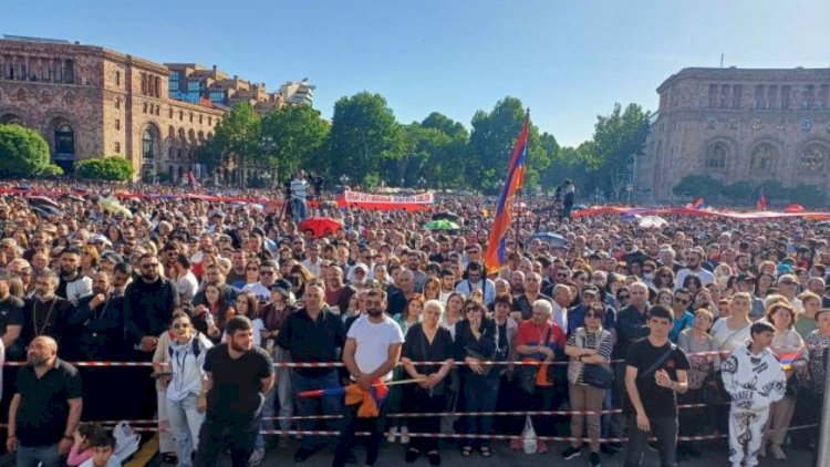    İrəvanın mərkəzində etiraz aksiyası başladı - SON DƏQİQƏ!   