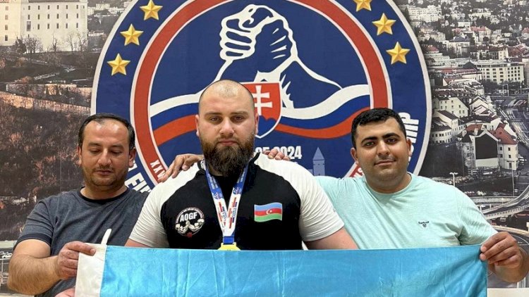    Azərbaycanlı qol güləşçisi Avropa çempionu oldu   