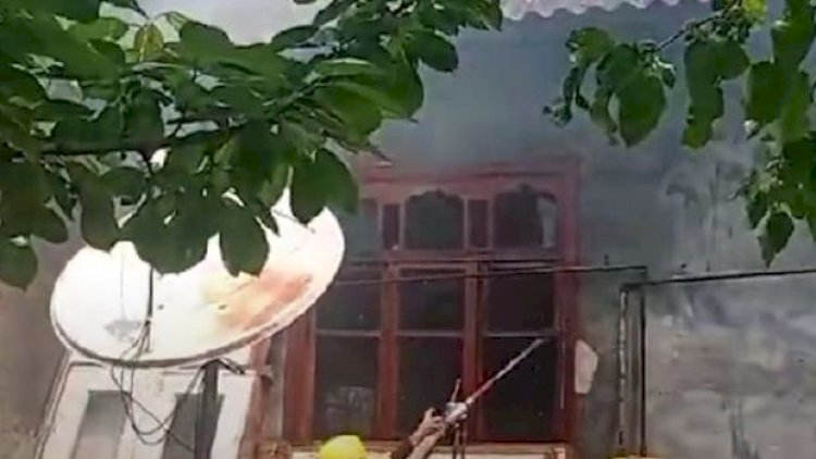    Ağdaşda fərdi yaşayış evində yanğın oldu - Video   