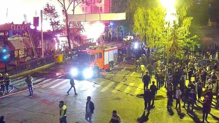    Bakıda güclü yanğına görə nəqliyyatın hərəkəti məhdudlaşdırıldı - Fotolar   