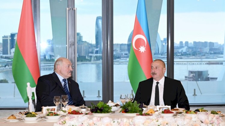    İlham Əliyevin adından Aleksandr Lukaşenkonun şərəfinə dövlət ziyafəti verildi   