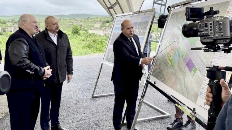    Prezidentlər Füzulinin Baş planı ilə tanış oldular    