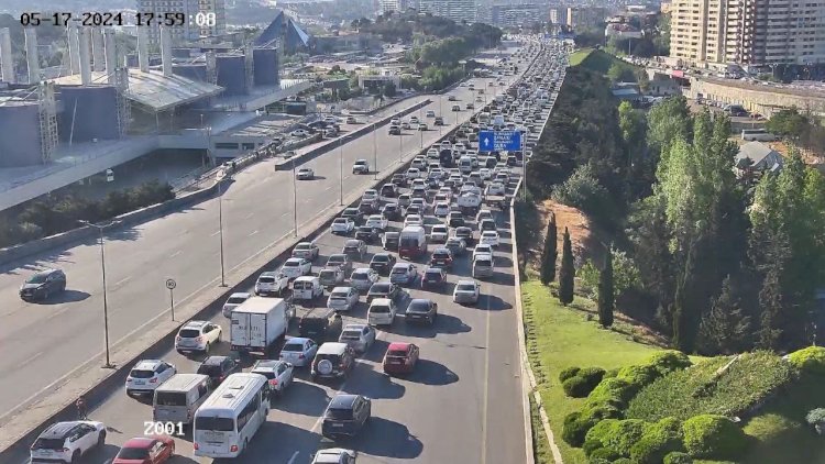    Paytaxtın bu yollarında tıxac var - SİYAHI   