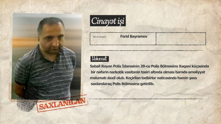    Bakıda narkotik tərbkibli həblər satmaq istəyən şəxs saxlanıldı - Foto   