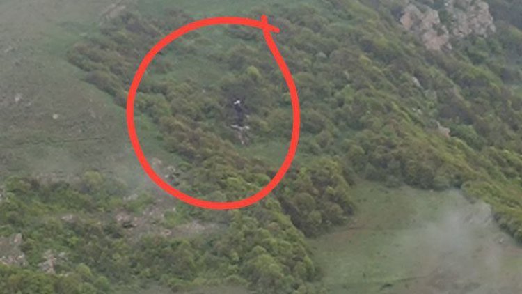    Helikopterin tapıldığı anın ilk GÖRÜNTÜLƏRİ   