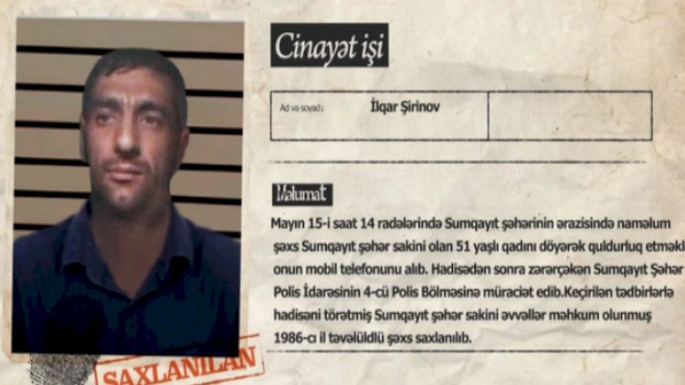   51 yaşlı qadının telefonunu zorla əlindən aldı   