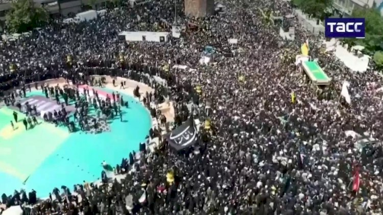    İbrahim Rəisi son mənzilə BELƏ YOLA SALINIR - Tehrandan VİDEO    