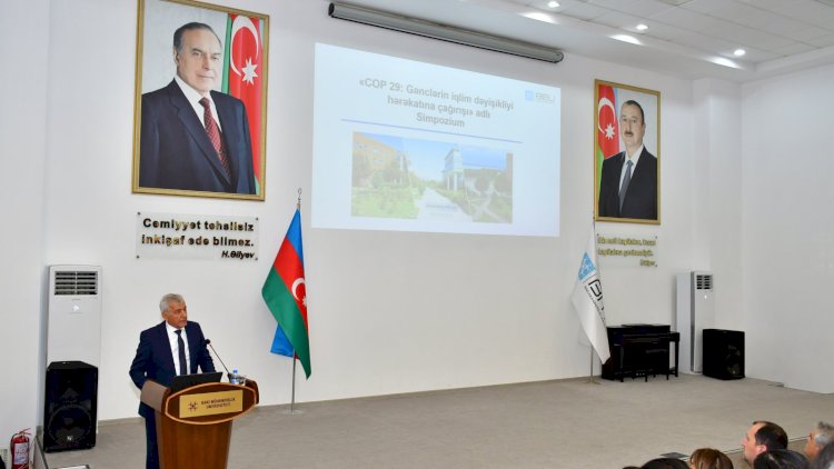    Abşeronda “COP29: Gənclərin iqlim dəyişikliyi hərəkatına çağırışı” adlı simpozium   