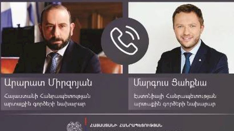    Mirzoyan eston vəzifədaşını son vəziyyətlə bağlı məlumatlandırdı   