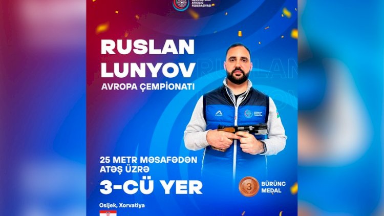    Azərbaycanın güllə atıcısı Avropa çempionatında bürünc medal qazandı   