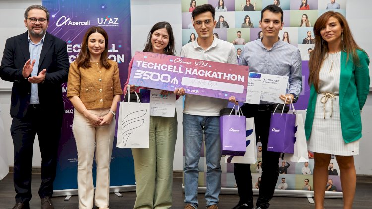    Azercell-in dəstəyilə həyata keçirilən “Techcell” hakatonu başa çatdı   