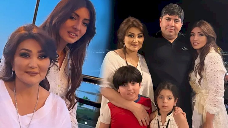    Xalq artisti ailə üzvləri ilə - Foto   
