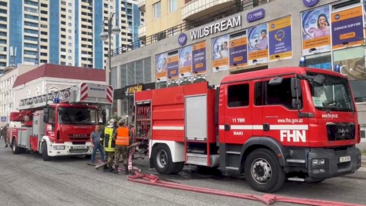    Bakıda binada yanğın: 27 sakin təxliyə edildi - Video   