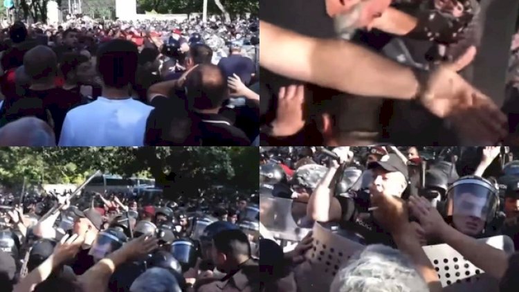    İrəvanda ara qarışır: Etirazçılar hökumət binasına yürüş etdilər   