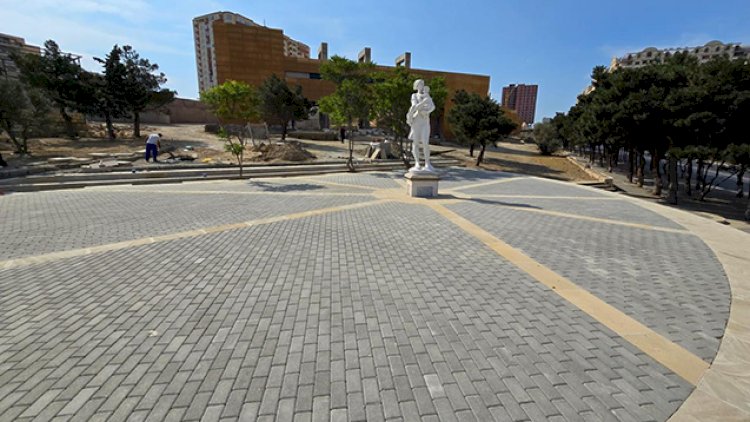    Suraxanıda “Ana və Uşaq” parkı təmir olunur - Fotolar    
