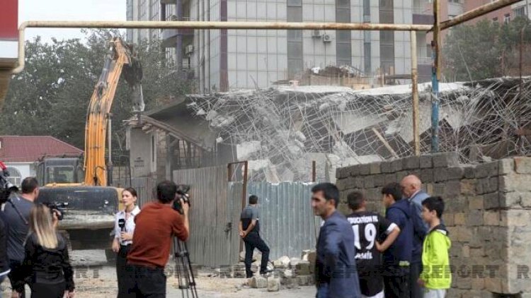    “Ətçilər”də söküntü başladı - Video   