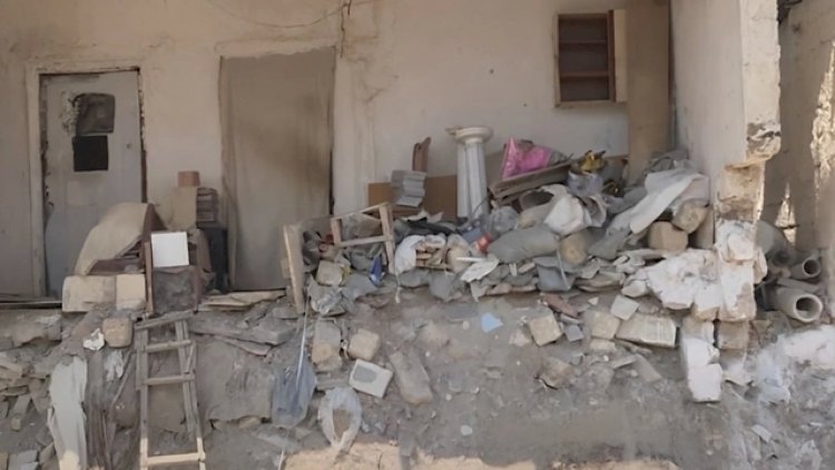    Balaxanıda aparılan tikinti işləri evləri qəzalı vəziyyətə saldı - Video   
