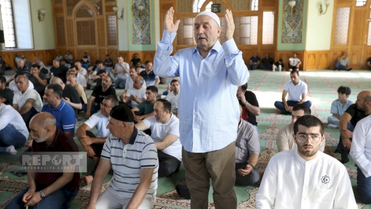    Azərbaycanda məscidlərdə bayram namazı qılınıb - FOTO   