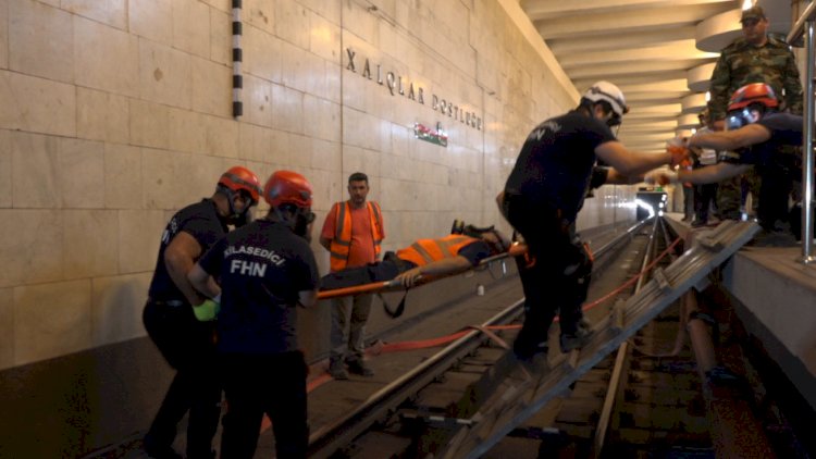    FHN metroda təlim keçirdi - Video   
