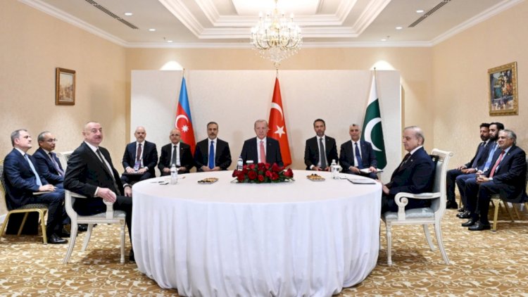   Astanada İlham Əliyev, Rəcəb Tayyib Ərdoğan və Şahbaz Şərif arasında üçtərəfli görüş başladı   