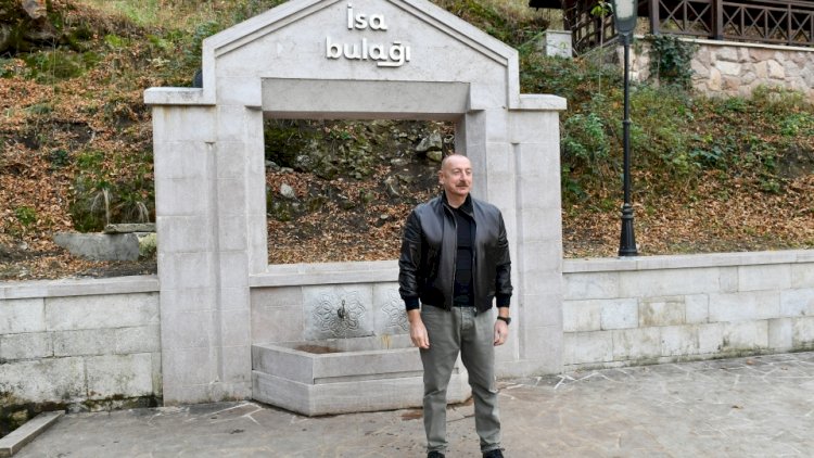    İlham Əliyev Şuşada “İsa bulağı” istirahət kompleksinin açılışında     