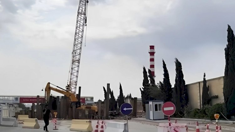    Bakının əsas prospektlərindən birində yeraltı tunel tikilir   