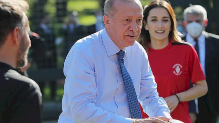    Ərdoğan nazir və deputatlarla basketbol oynadı - FOTO   