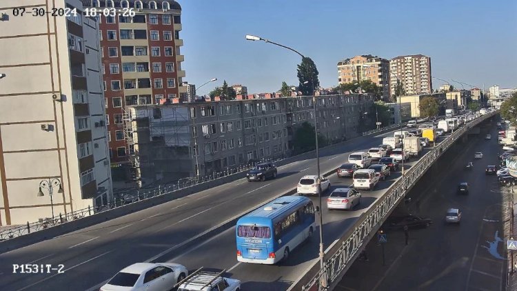    Bakının tıxacı olan yolları - SİYAHI    