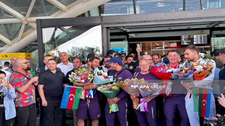    Olimpiya çempionları vətənə qayıtdı   